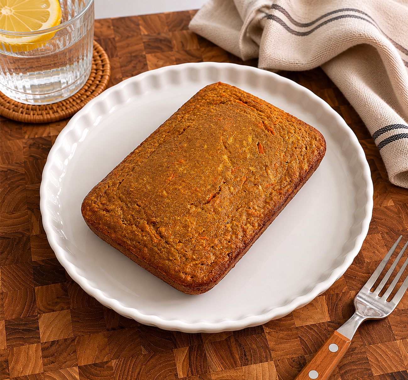 Bánh cà rốt táo bột nguyên cám, loaf nướng bữa sáng 26g protein
