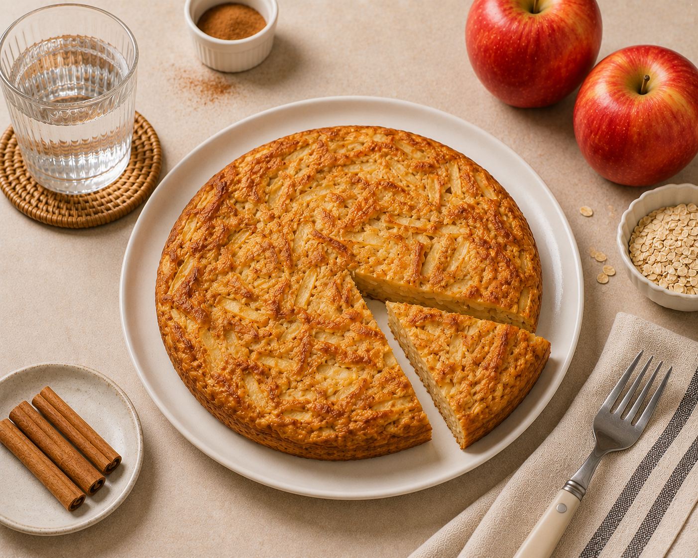 Bánh táo yến mạch nướng: Tráng miệng thấp kcal. · gallery 3