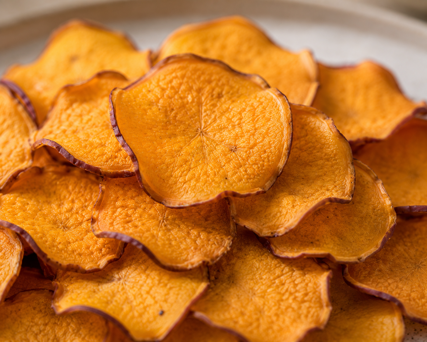 Chip khoai lang nướng lò: Tráng miệng thấp kcal. · gallery 2