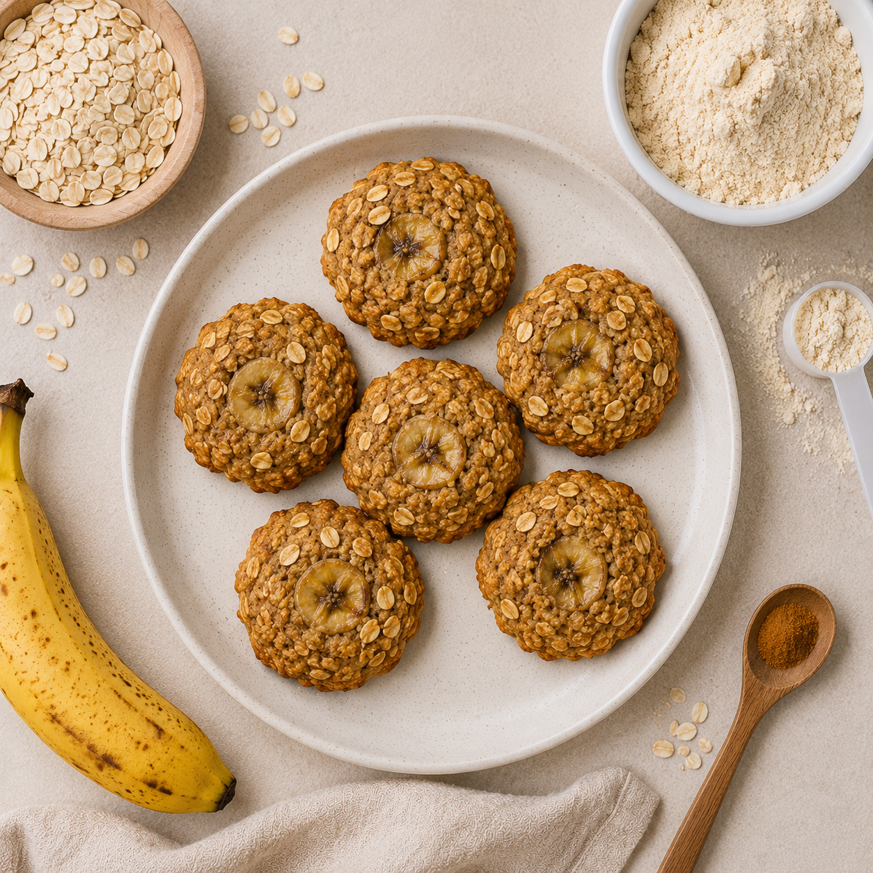 Cookie yến mạch chuối: Tráng miệng thấp kcal. · gallery 2
