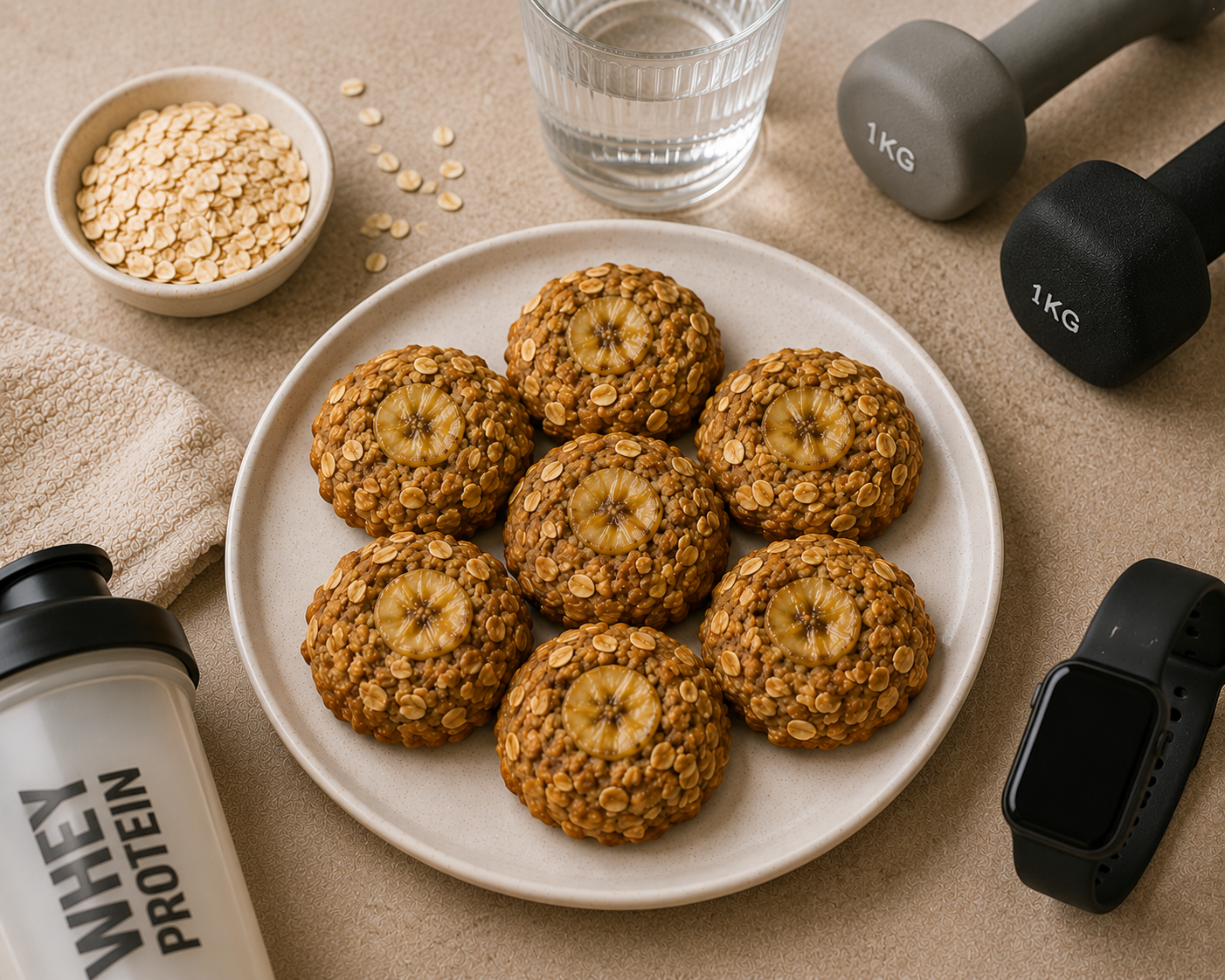 Cookie yến mạch chuối: Tráng miệng thấp kcal. · gallery 3