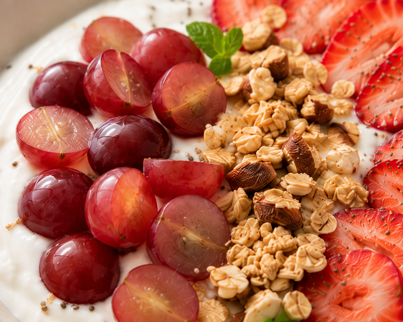 Greek yogurt dâu nho: Tráng miệng quick desserts thấp kcal. · gallery 1