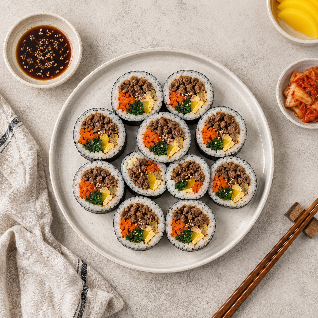 Kimbap bò, 39g protein