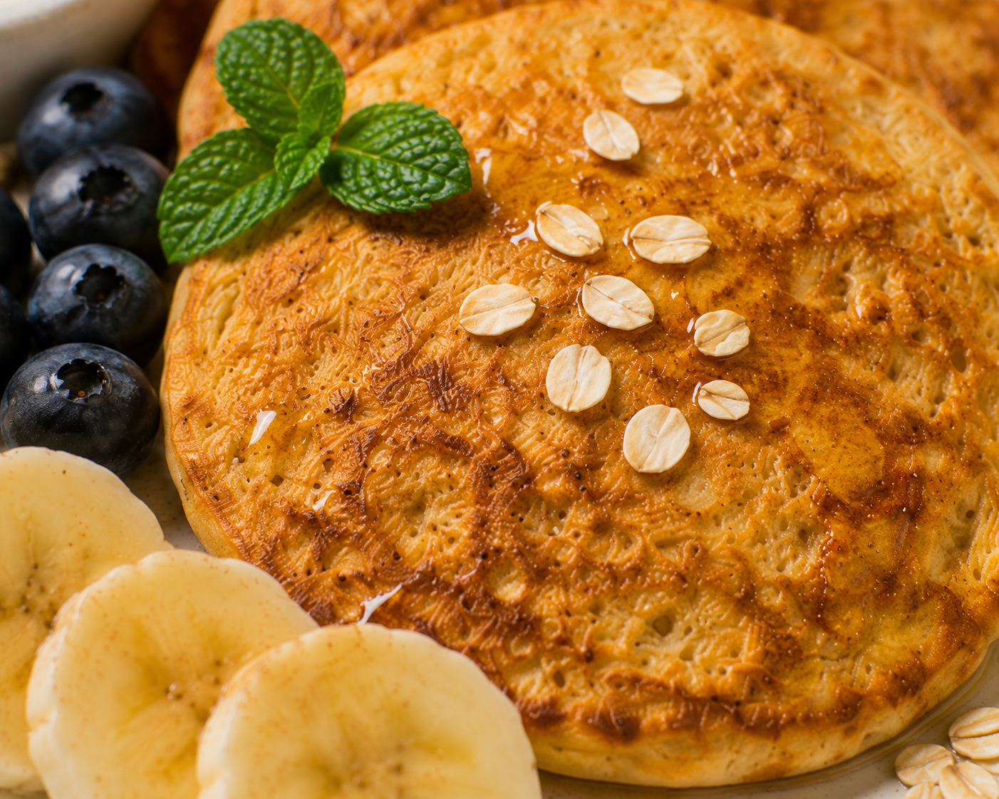 Pancake chuối yến mạch: Bữa sáng 15 phút high protein 498 kcal. · gallery 2