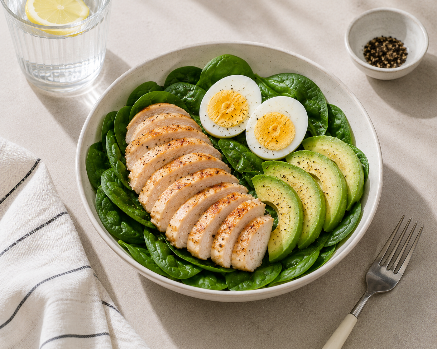 Salad ức gà: Salad 20 phút 54g protein. · gallery 2