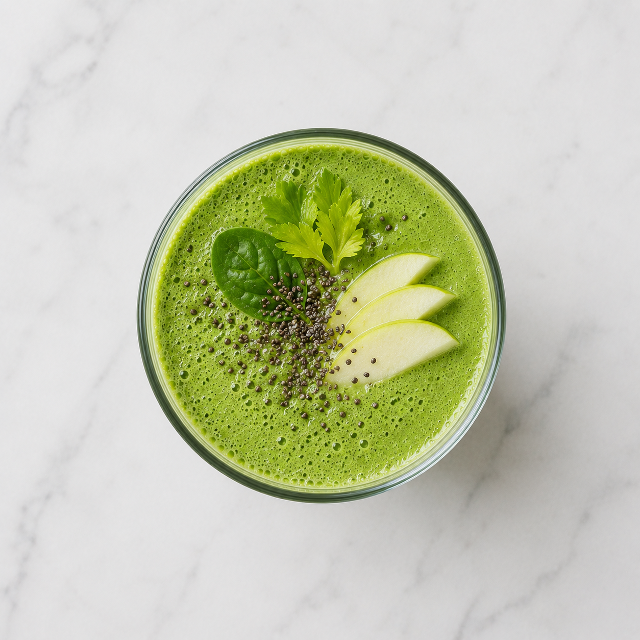 Smoothie cần tây táo xanh rau bina: Smoothie high protein. · gallery 1