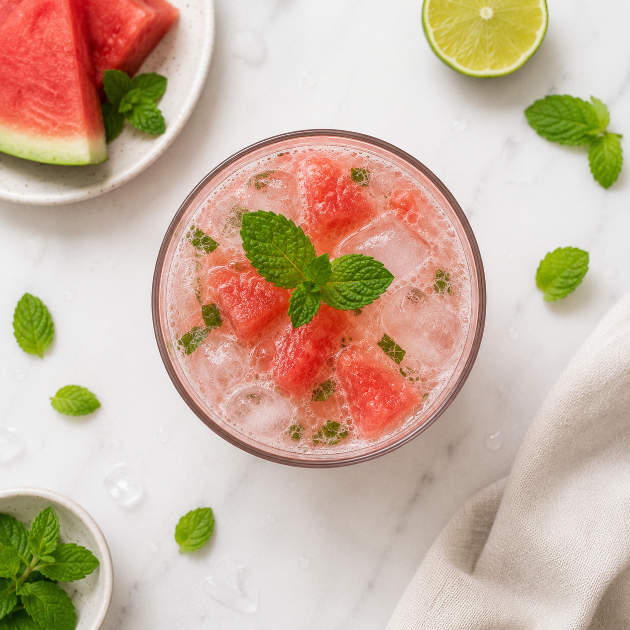 Soda dưa hấu hạt chia: Smoothie. · gallery 2