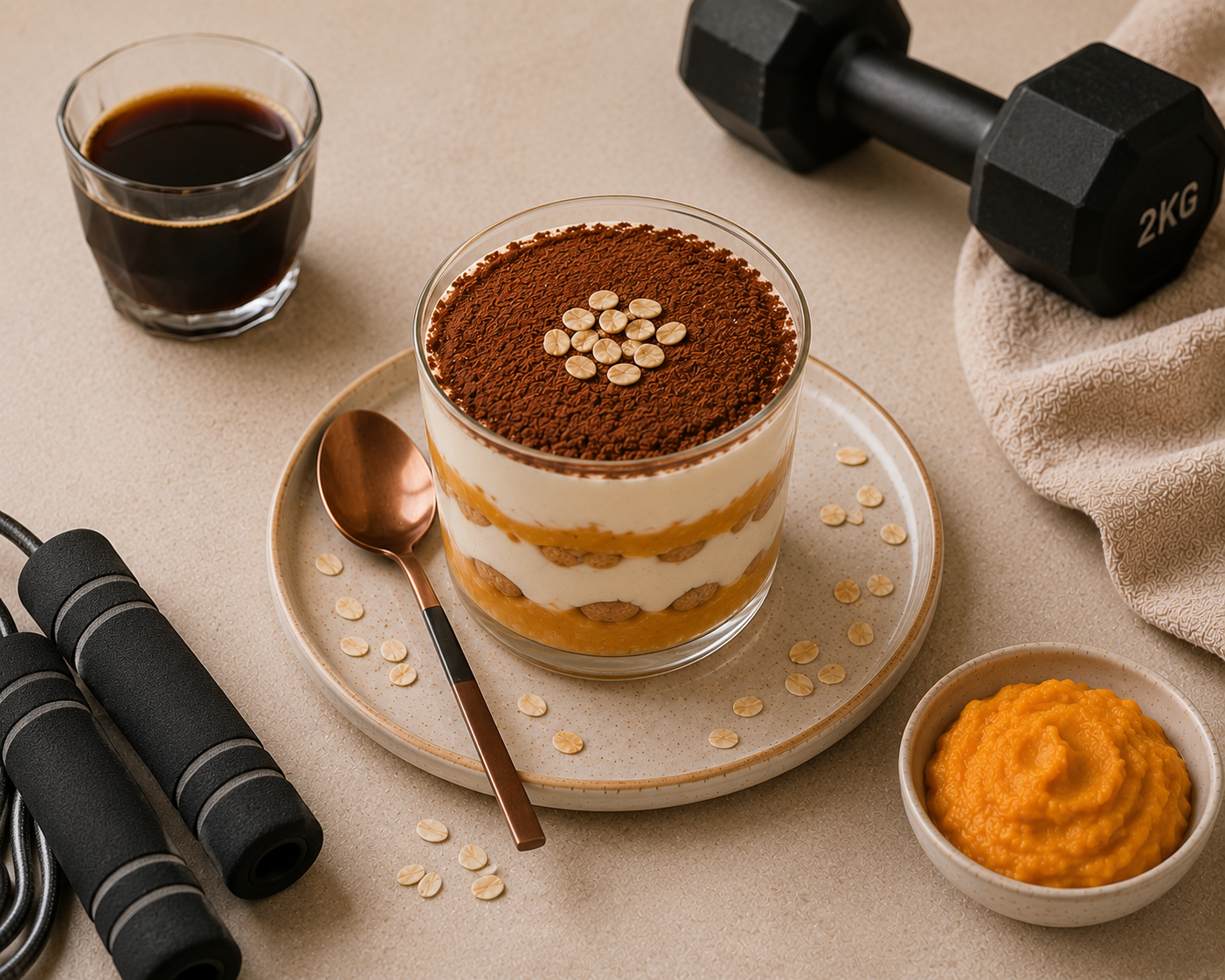 Tiramisu kem khoai lang: Tráng miệng thấp kcal. · gallery 3