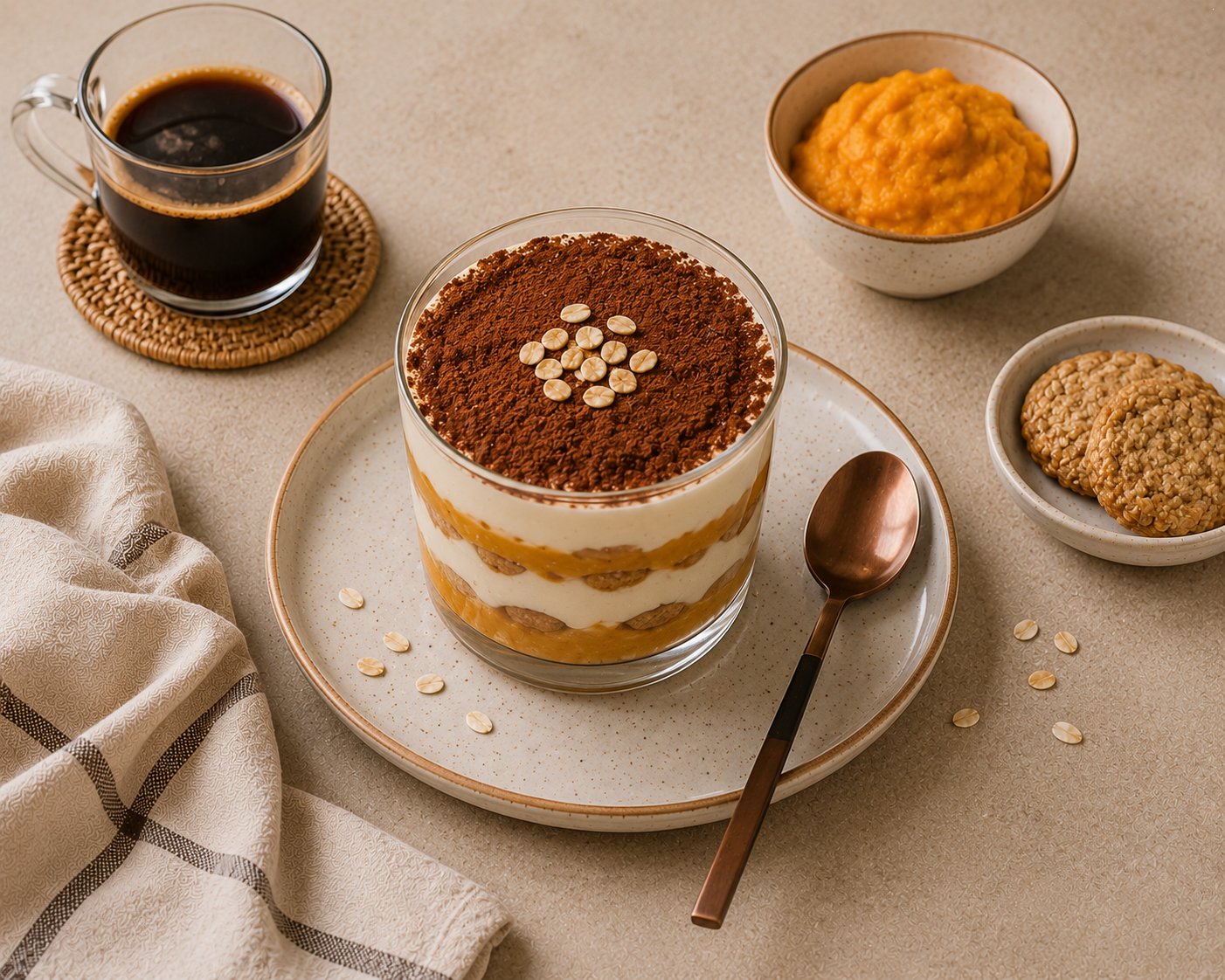 Tiramisu kem khoai lang